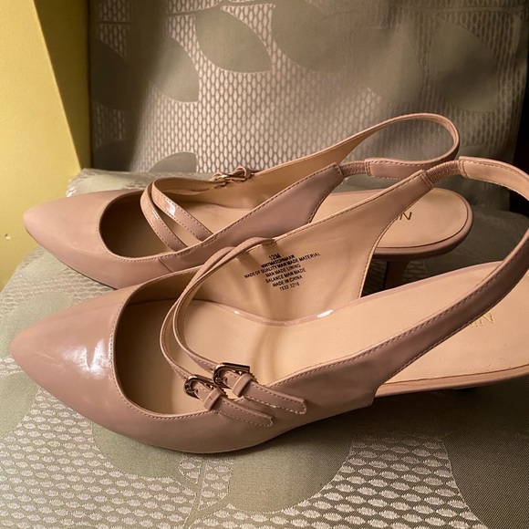 Nine West Women's size 12 Beige Slingback Heels - Picture 2 of 6